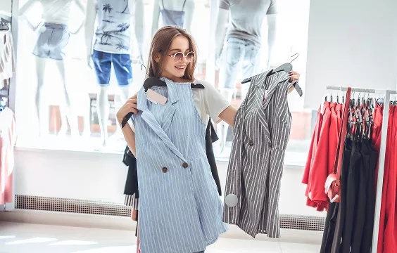 Woman shopping