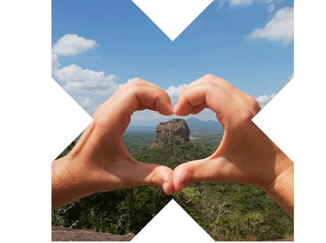 Nature and hand heart