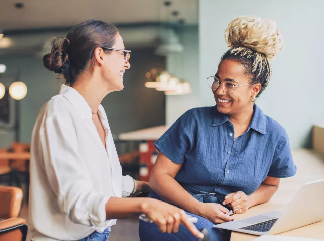 Women talking