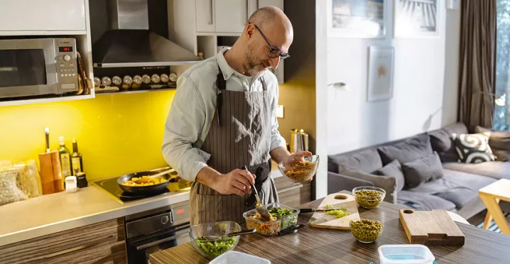 Man cooking
