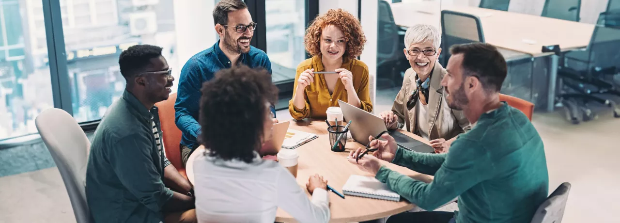 Business group discussion