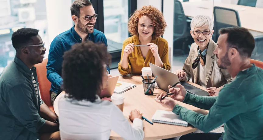 Business group discussion