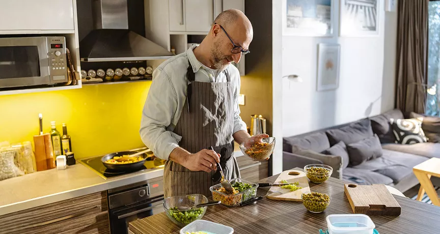 Man cooking