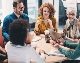 Business group discussion