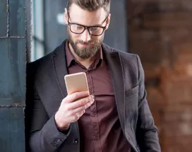Man with a mobile