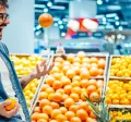 Couple in supermarket