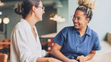 Women talking