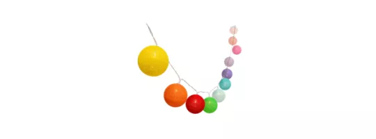 Guirlande lumineuse solaire multicolores