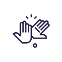 Clapping hands icons